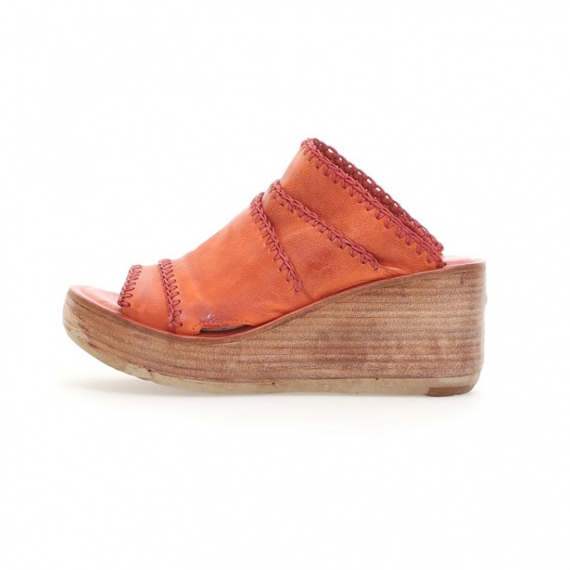 Sandale A.S.98 Nivek Femme Orange | FR-821547OZC