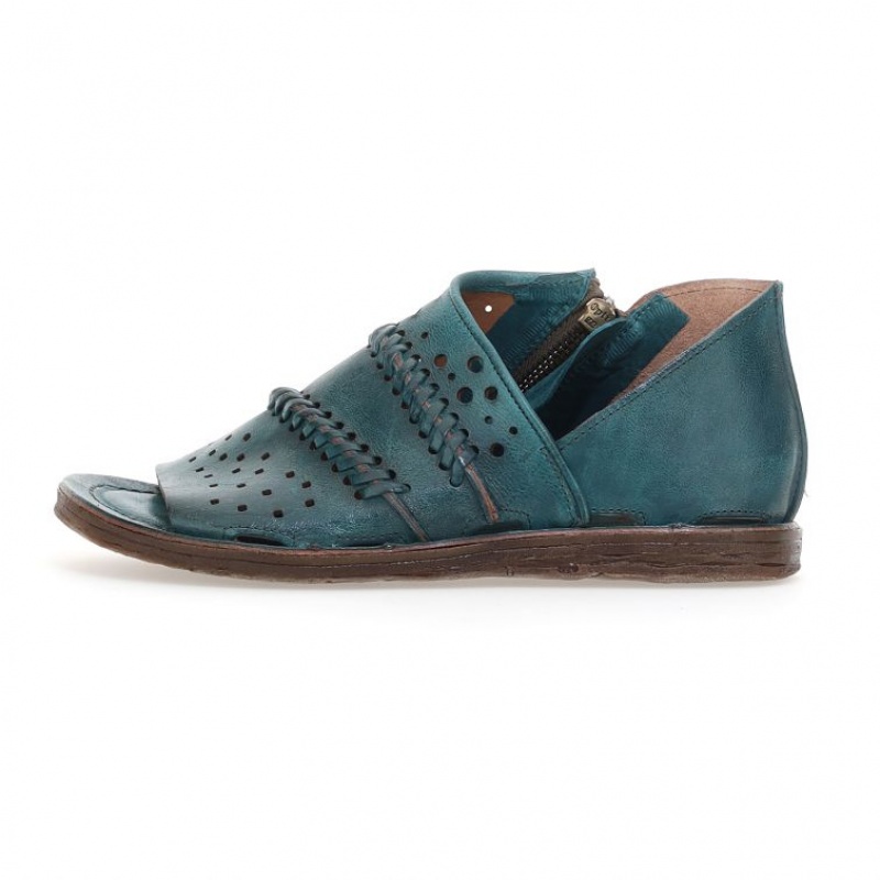 Sandale A.S.98 Releigh Femme Vert | FR-052864NRX