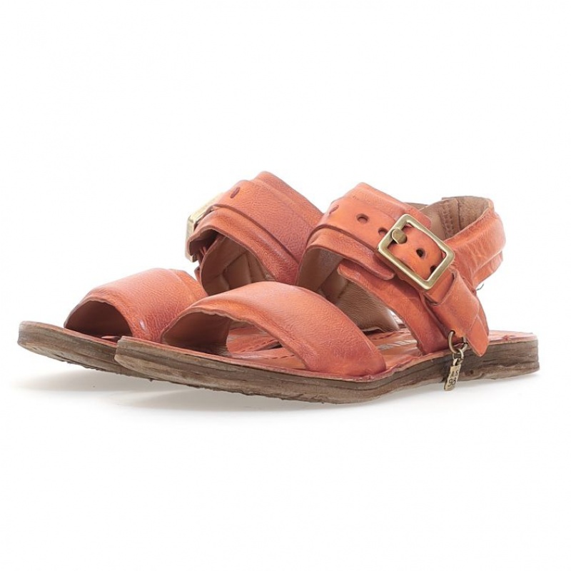 Sandale A.S.98 Ria Femme Orange | FR-618509PHM