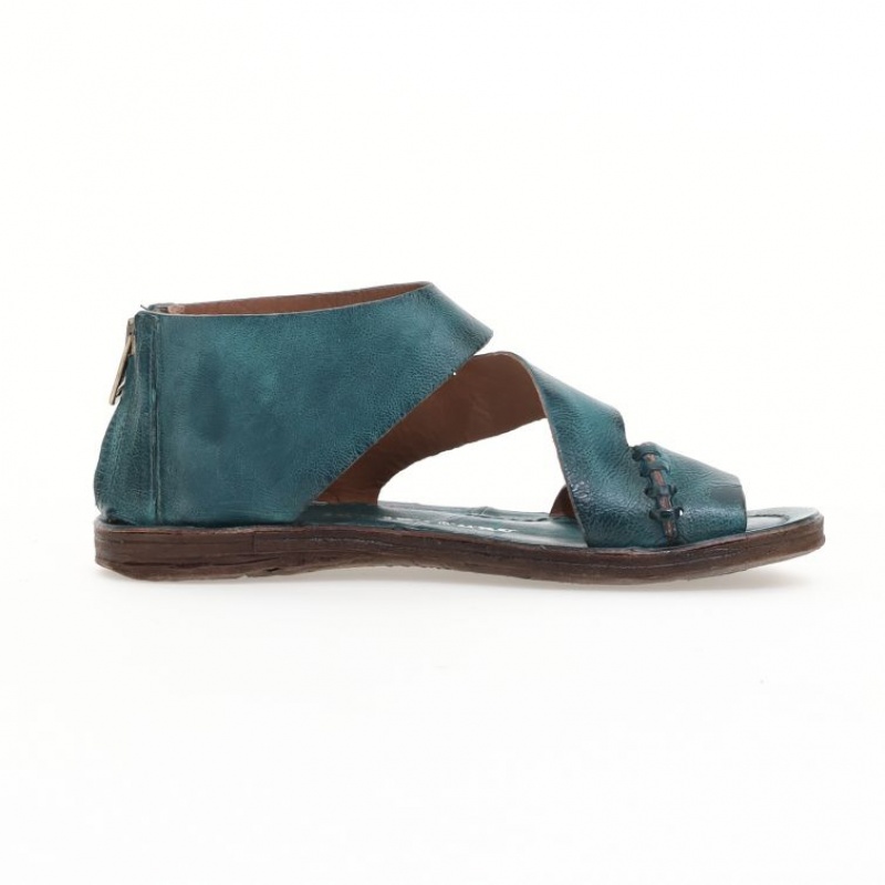 Sandale A.S.98 Romey Femme Vert | FR-986507KIX