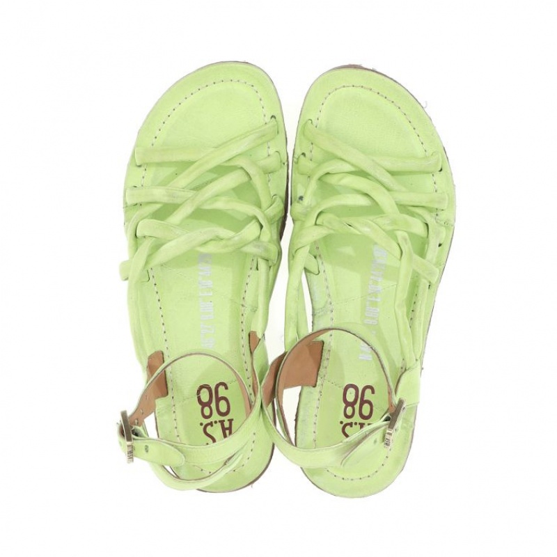 Sandale A.S.98 Rylee Femme Vert Clair | FR-439602LWN