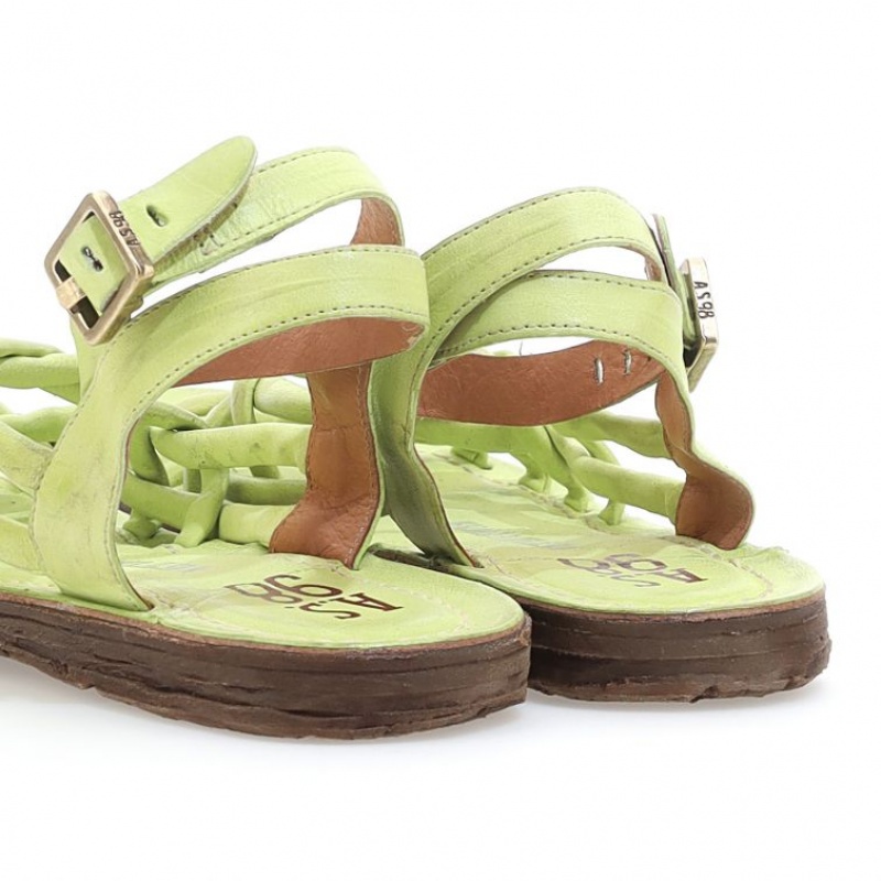 Sandale A.S.98 Rylee Femme Vert Clair | FR-439602LWN