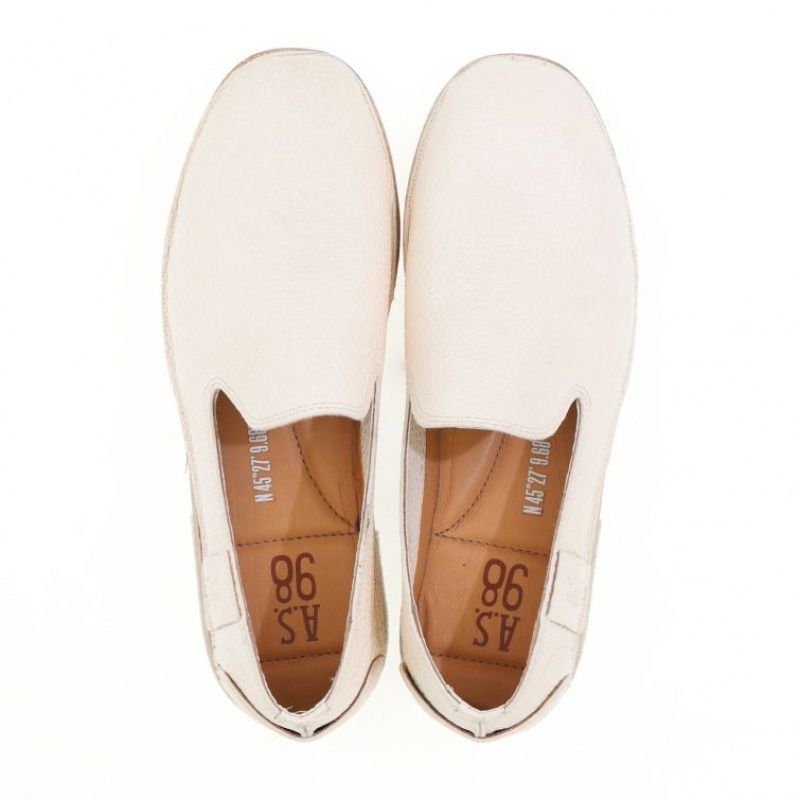 flat shoes A.S.98 Alberic Homme Beige | FR-354786WQX