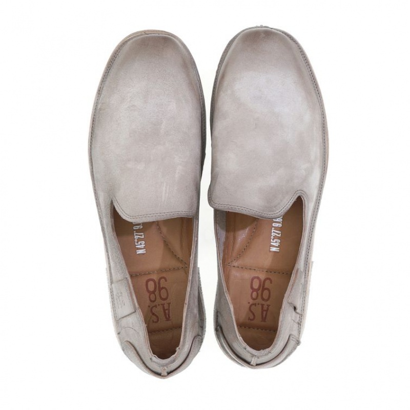 flat shoes A.S.98 Alberic Homme Grise | FR-412780RJK