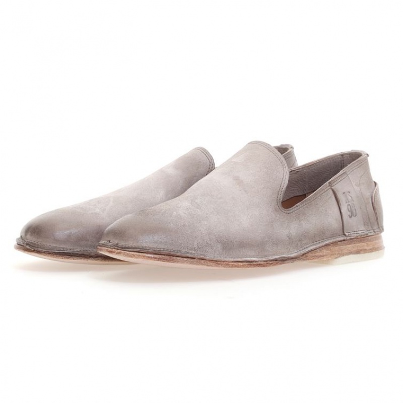 flat shoes A.S.98 Alberic Homme Grise | FR-412780RJK