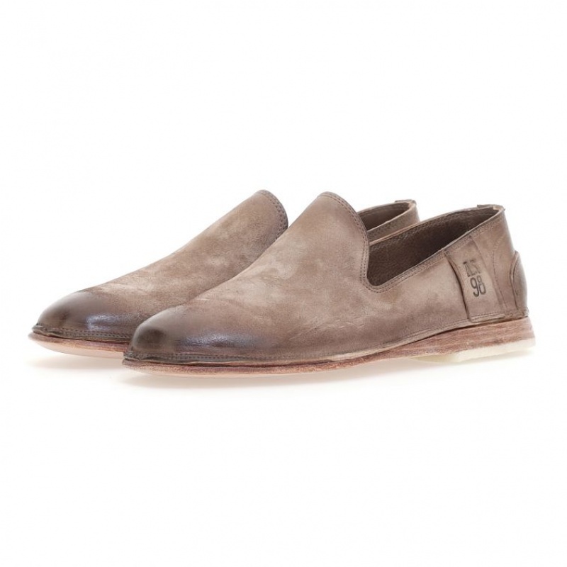 flat shoes A.S.98 Alberic Homme Marron Clair | FR-914023PSV