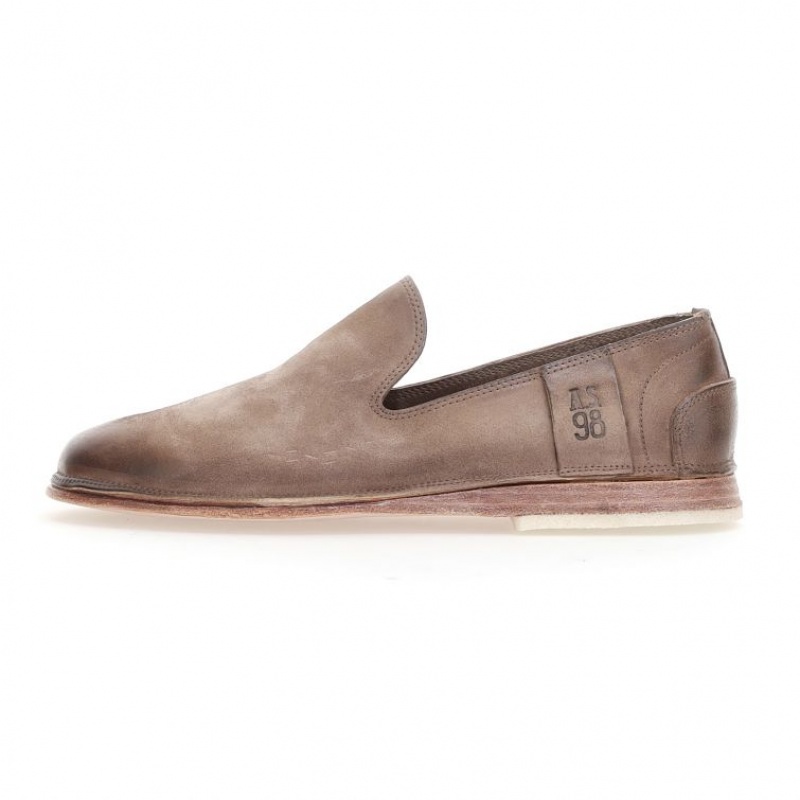 flat shoes A.S.98 Alberic Homme Marron Clair | FR-914023PSV