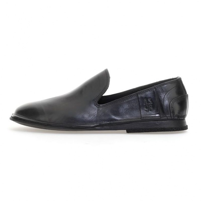 flat shoes A.S.98 Alberic Homme Noir | FR-057498YJA