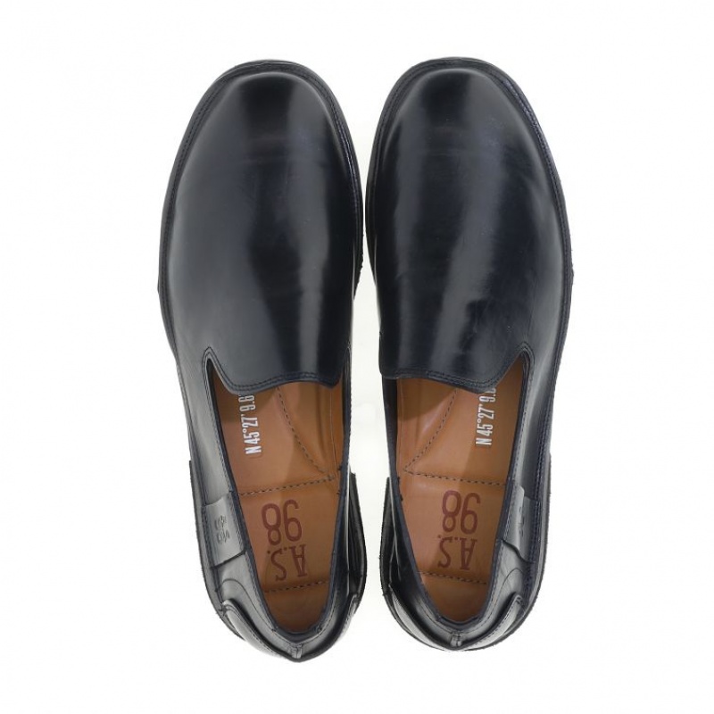 flat shoes A.S.98 Alberic Homme Noir | FR-057498YJA