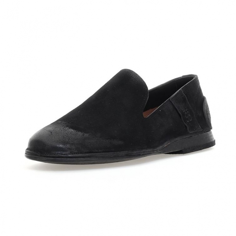 flat shoes A.S.98 Alberic Homme Noir | FR-827156SEA