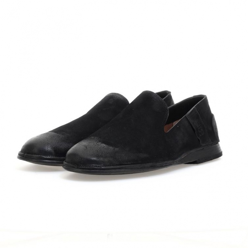 flat shoes A.S.98 Alberic Homme Noir | FR-827156SEA