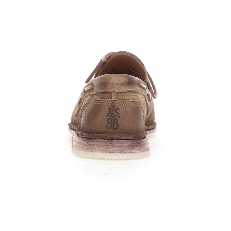 flat shoes A.S.98 Aldous Homme Marron Clair | FR-024865IOK