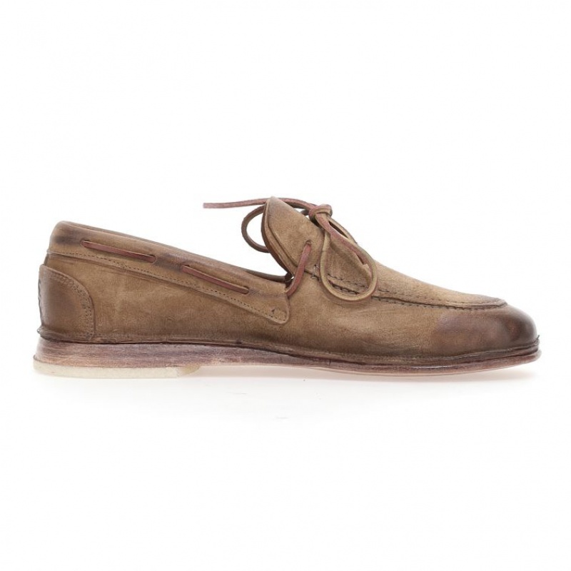 flat shoes A.S.98 Aldous Homme Marron Clair | FR-024865IOK