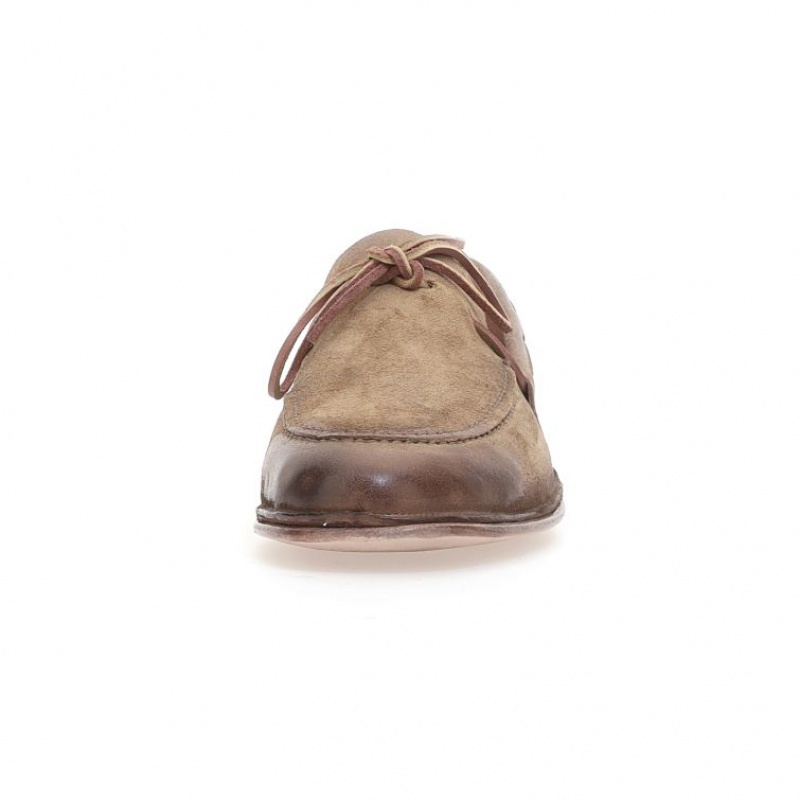 flat shoes A.S.98 Aldous Homme Marron Clair | FR-024865IOK