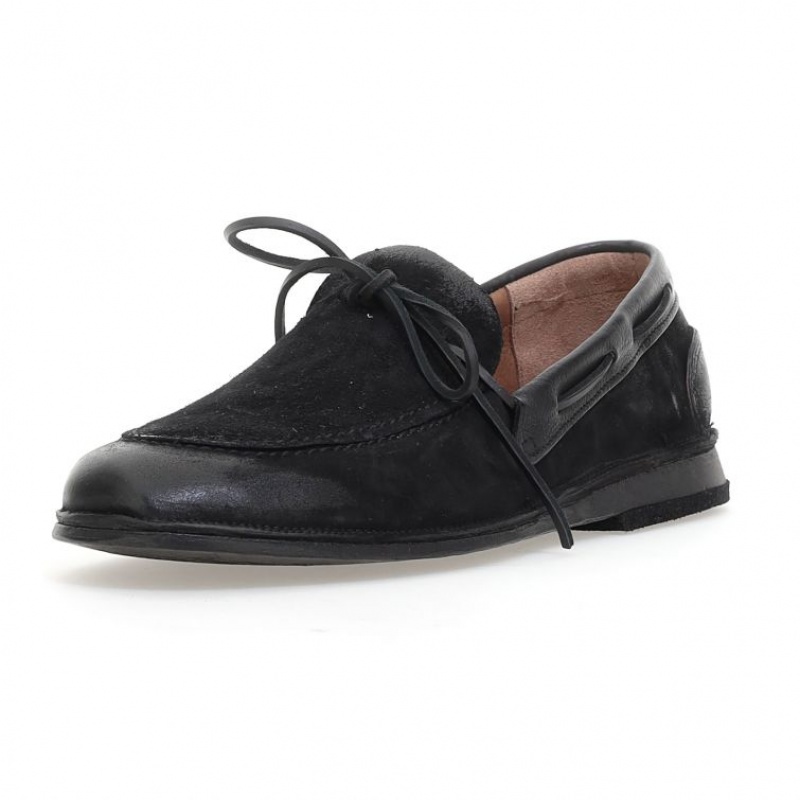 flat shoes A.S.98 Aldous Homme Noir | FR-079865XNT