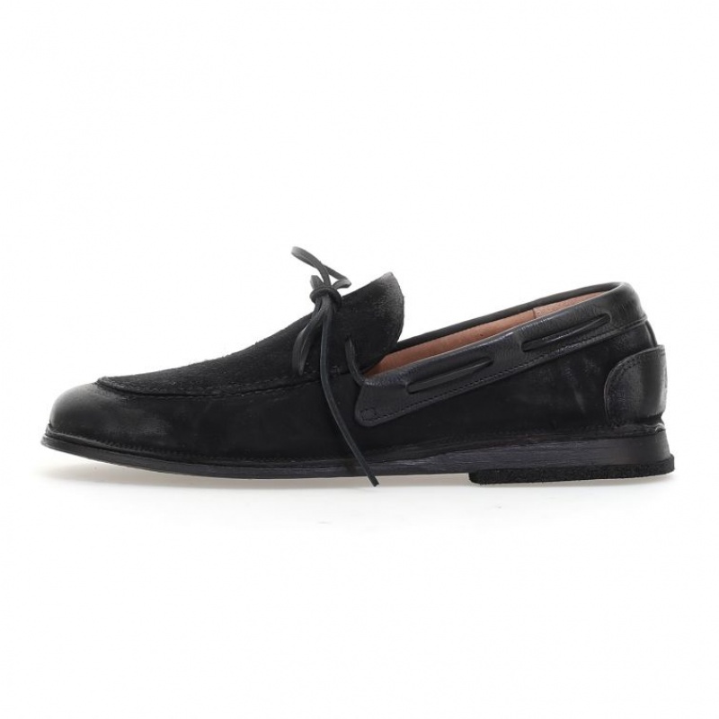 flat shoes A.S.98 Aldous Homme Noir | FR-079865XNT