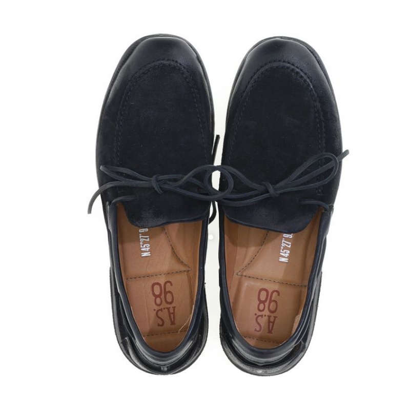 flat shoes A.S.98 Aldous Homme Noir | FR-079865XNT