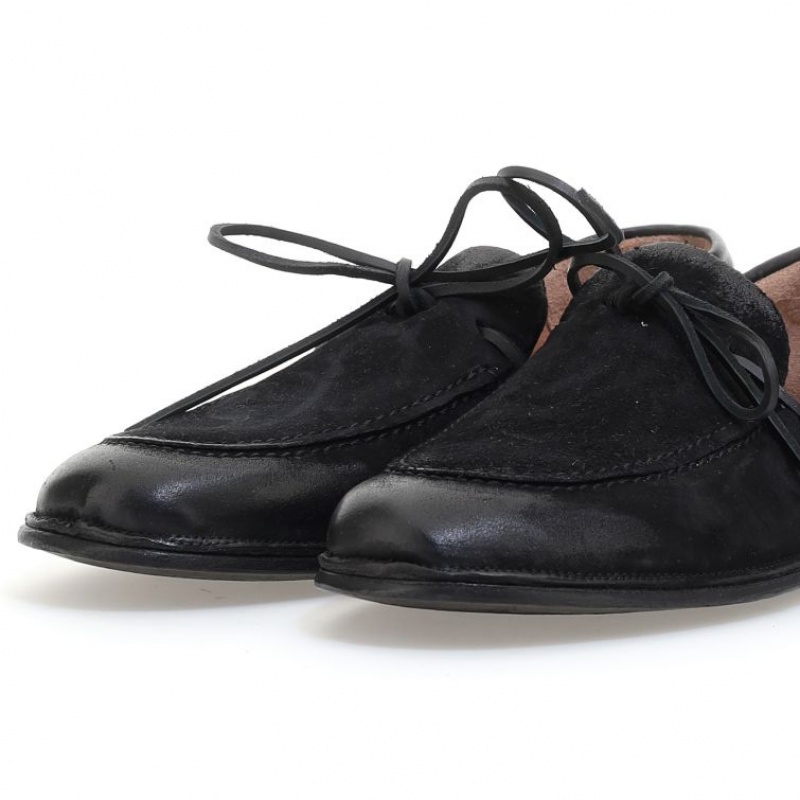 flat shoes A.S.98 Aldous Homme Noir | FR-079865XNT