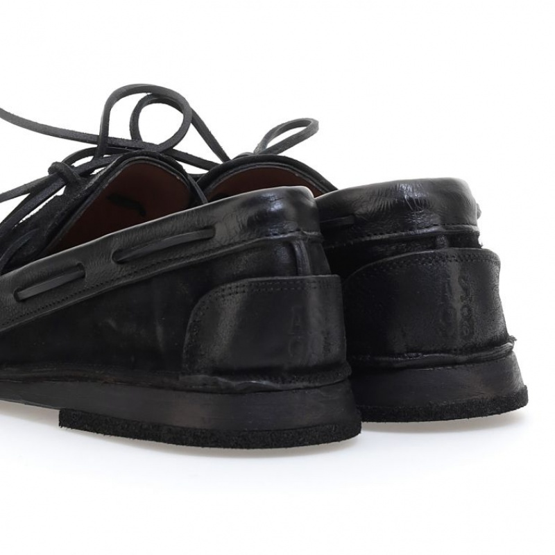 flat shoes A.S.98 Aldous Homme Noir | FR-079865XNT