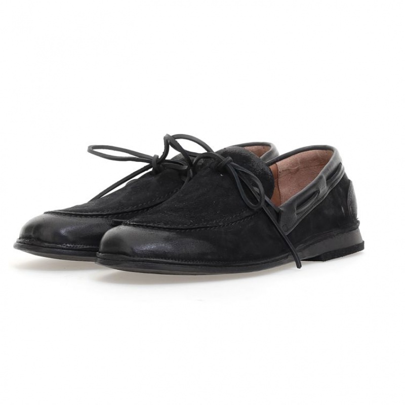 flat shoes A.S.98 Aldous Homme Noir | FR-079865XNT