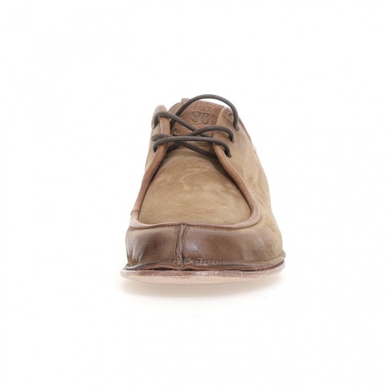 flat shoes A.S.98 Alf Homme Marron Clair | FR-760982UYP