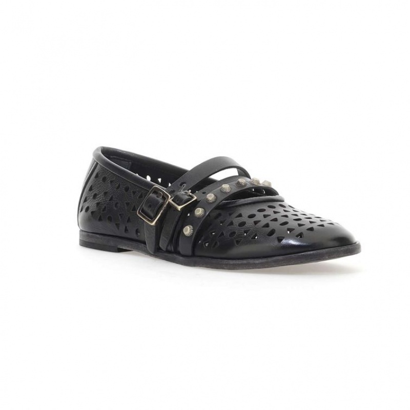 flat shoes A.S.98 Jade Femme Noir | FR-029876XPE