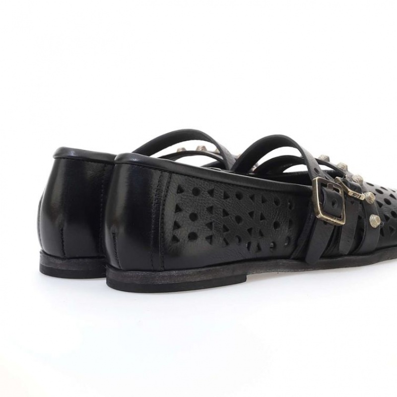 flat shoes A.S.98 Jade Femme Noir | FR-029876XPE