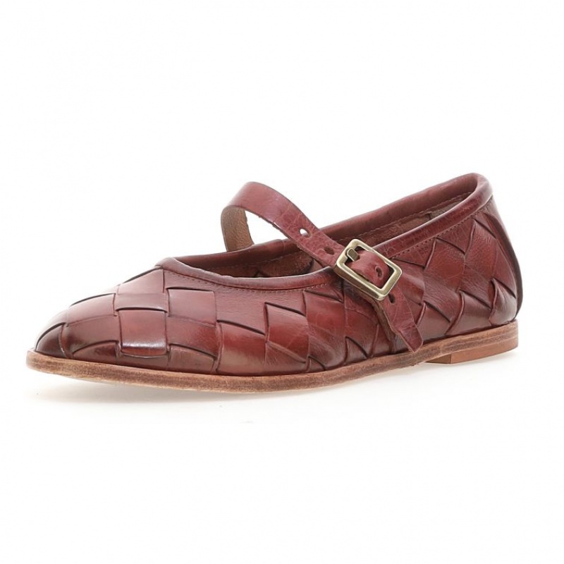 flat shoes A.S.98 Janae Femme Bordeaux | FR-536871VTX