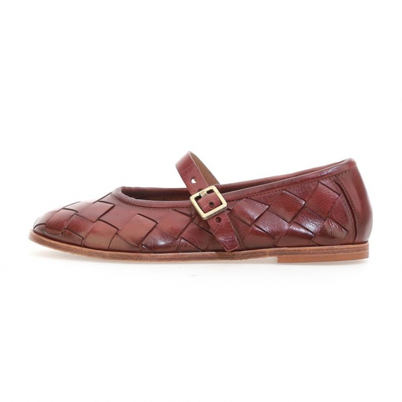 flat shoes A.S.98 Janae Femme Bordeaux | FR-536871VTX