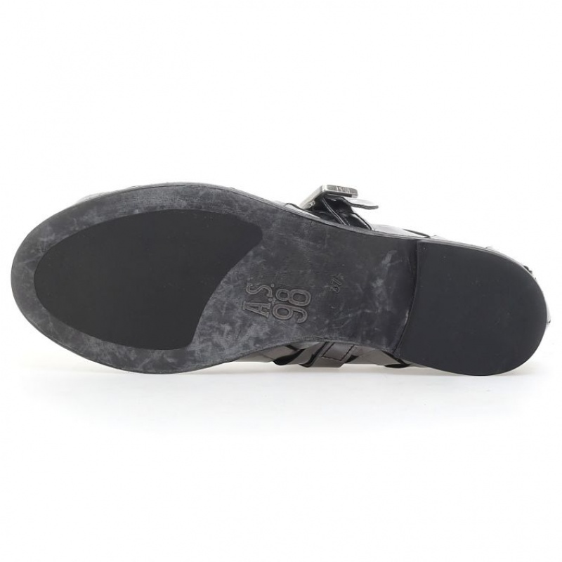 flat shoes A.S.98 Janae Femme Titane | FR-104796PAV