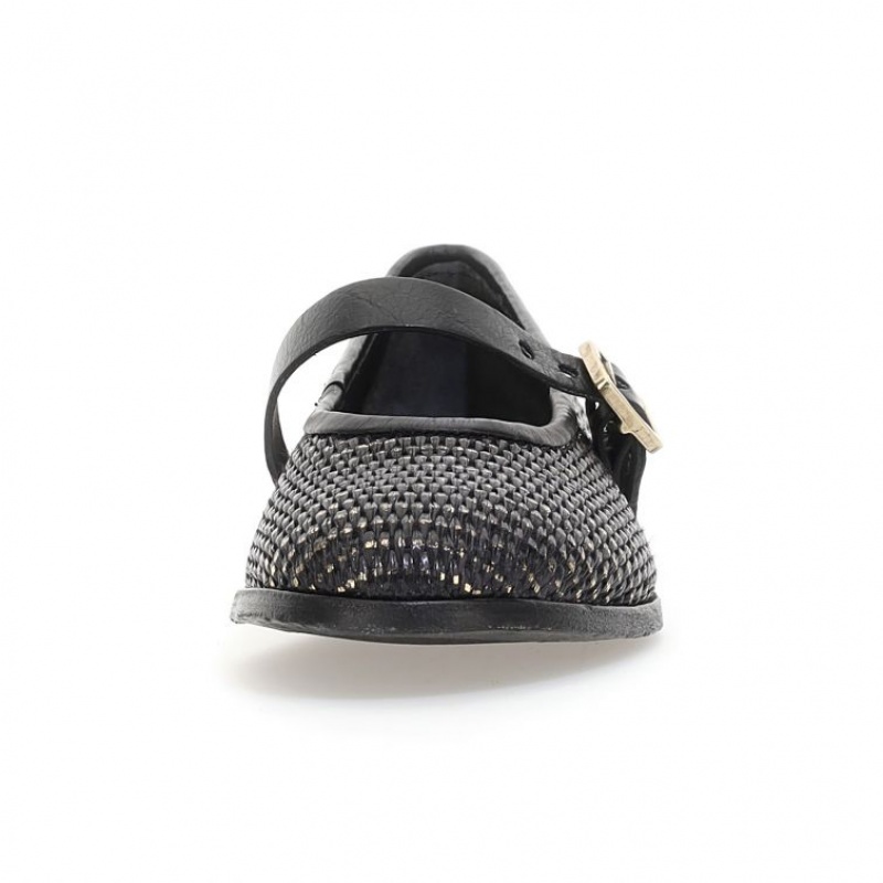 flat shoes A.S.98 Janet Femme Noir | FR-143209MXD