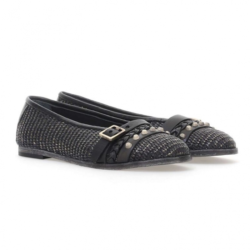 flat shoes A.S.98 Jayla Femme Noir | FR-435286XBY