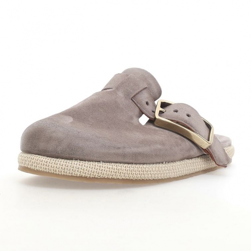 flat shoes A.S.98 Mules Mike Homme Marron Clair | FR-983107KEO