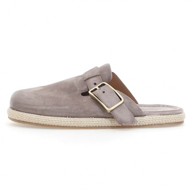 flat shoes A.S.98 Mules Mike Homme Marron Clair | FR-983107KEO