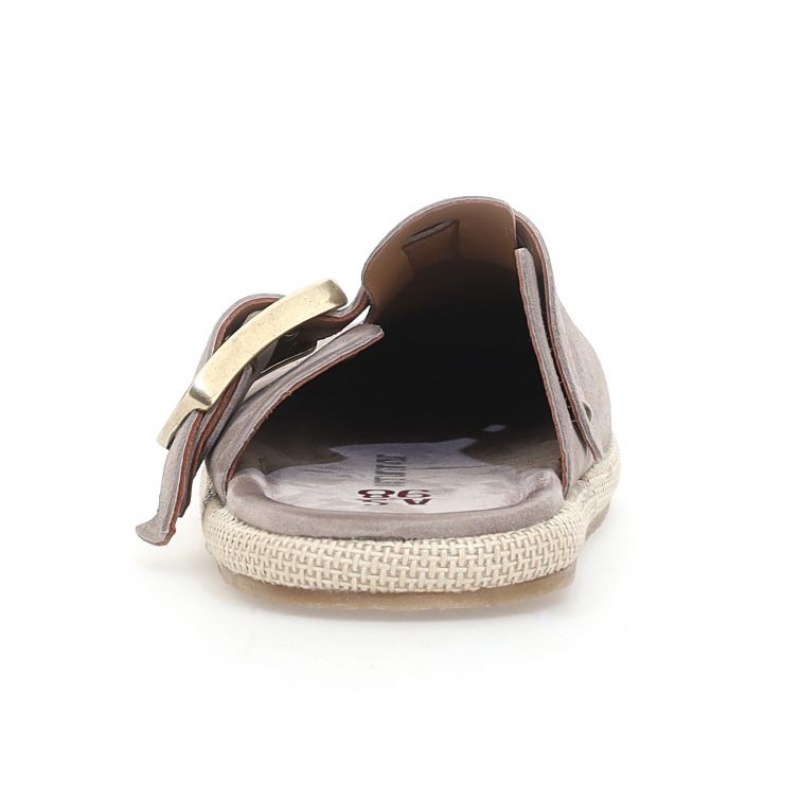 flat shoes A.S.98 Mules Mike Homme Marron Clair | FR-983107KEO