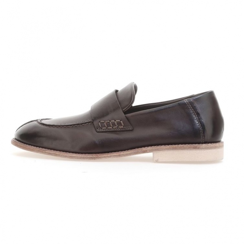 flat shoes A.S.98 Ogden Homme Chocolat | FR-750486EIW