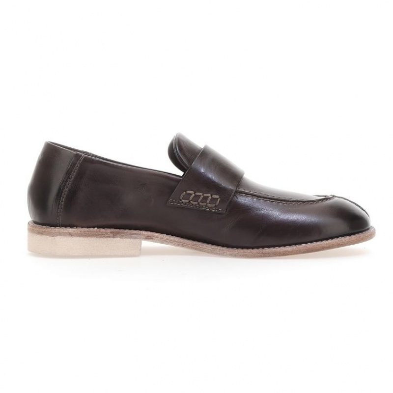 flat shoes A.S.98 Ogden Homme Chocolat | FR-750486EIW