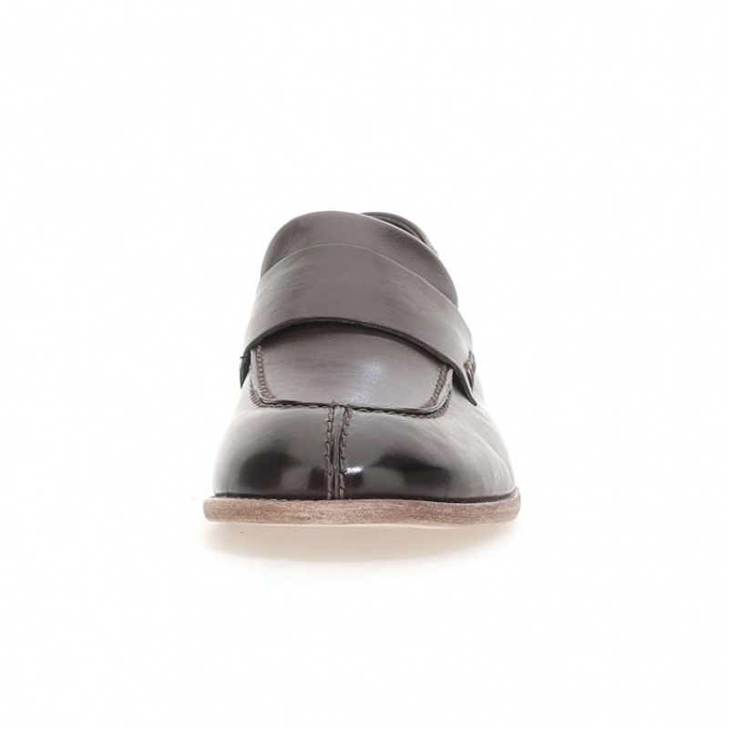 flat shoes A.S.98 Ogden Homme Chocolat | FR-750486EIW