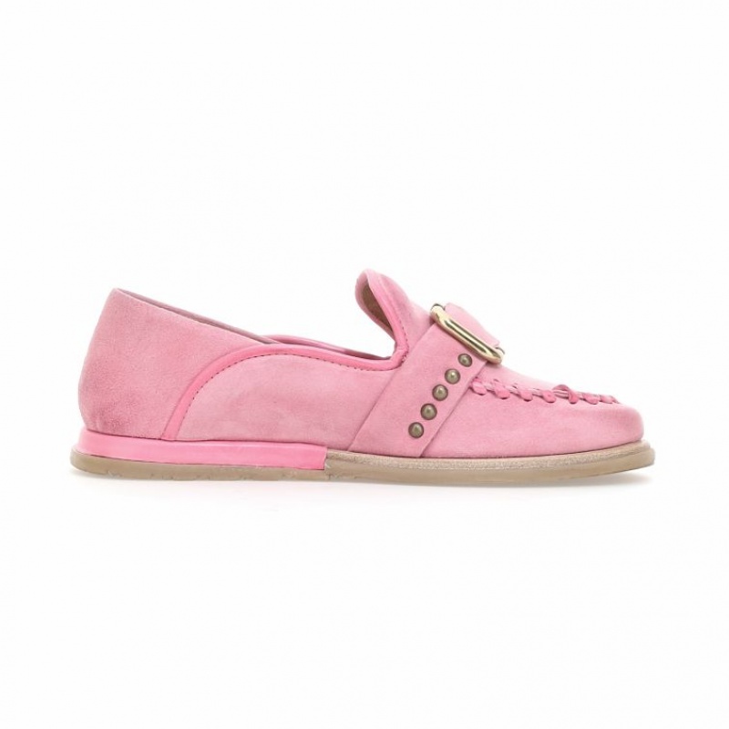 flat shoes A.S.98 Tamika Femme Rose | FR-520164VEM