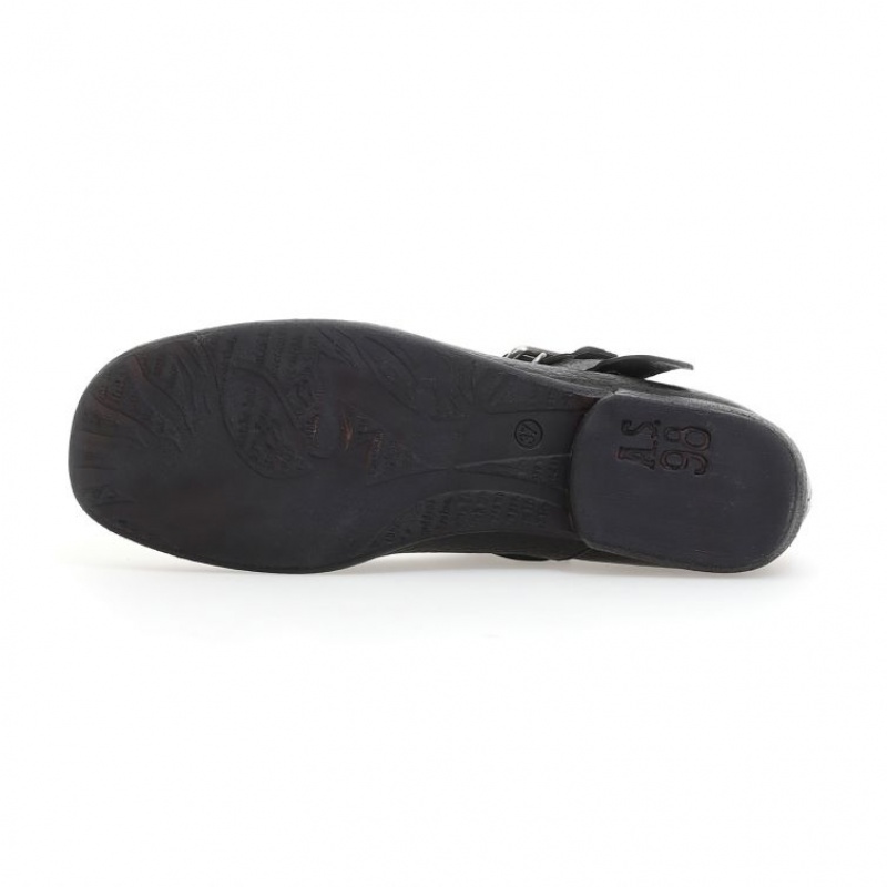 flat shoes A.S.98 Zowie Femme Noir | FR-589063PEN