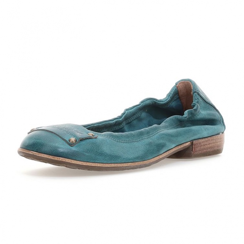 flat shoes A.S.98 Zula Femme Vert | FR-103648XUP