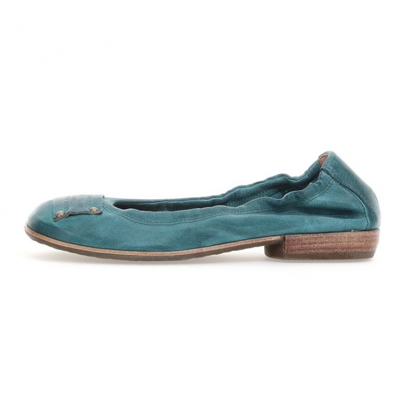 flat shoes A.S.98 Zula Femme Vert | FR-103648XUP