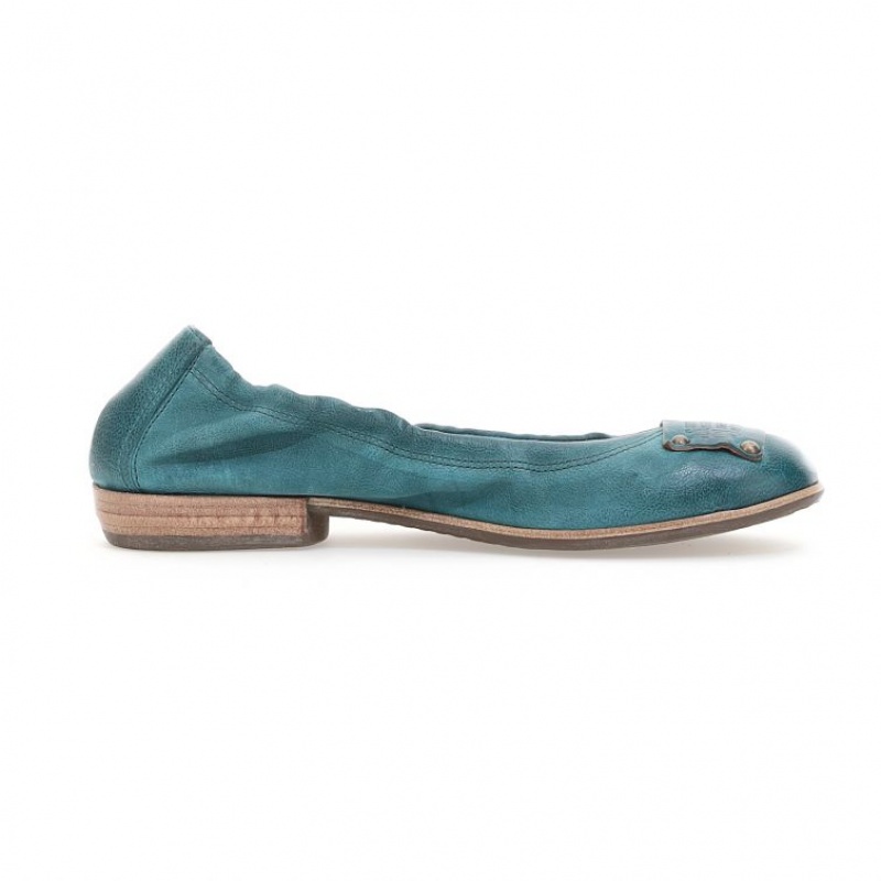 flat shoes A.S.98 Zula Femme Vert | FR-103648XUP