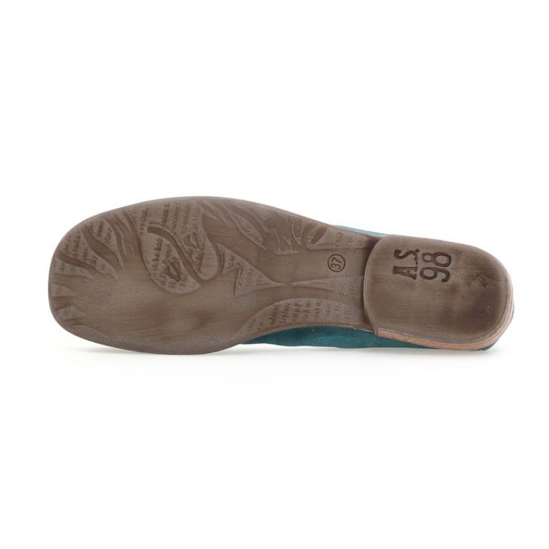 flat shoes A.S.98 Zula Femme Vert | FR-103648XUP