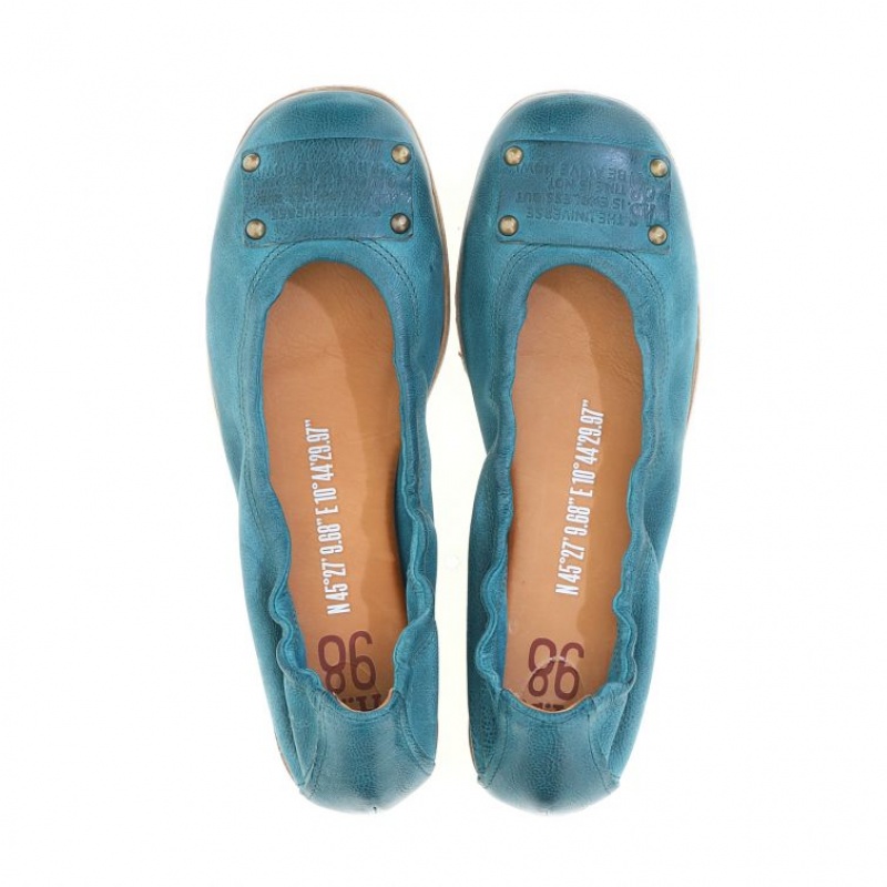 flat shoes A.S.98 Zula Femme Vert | FR-103648XUP