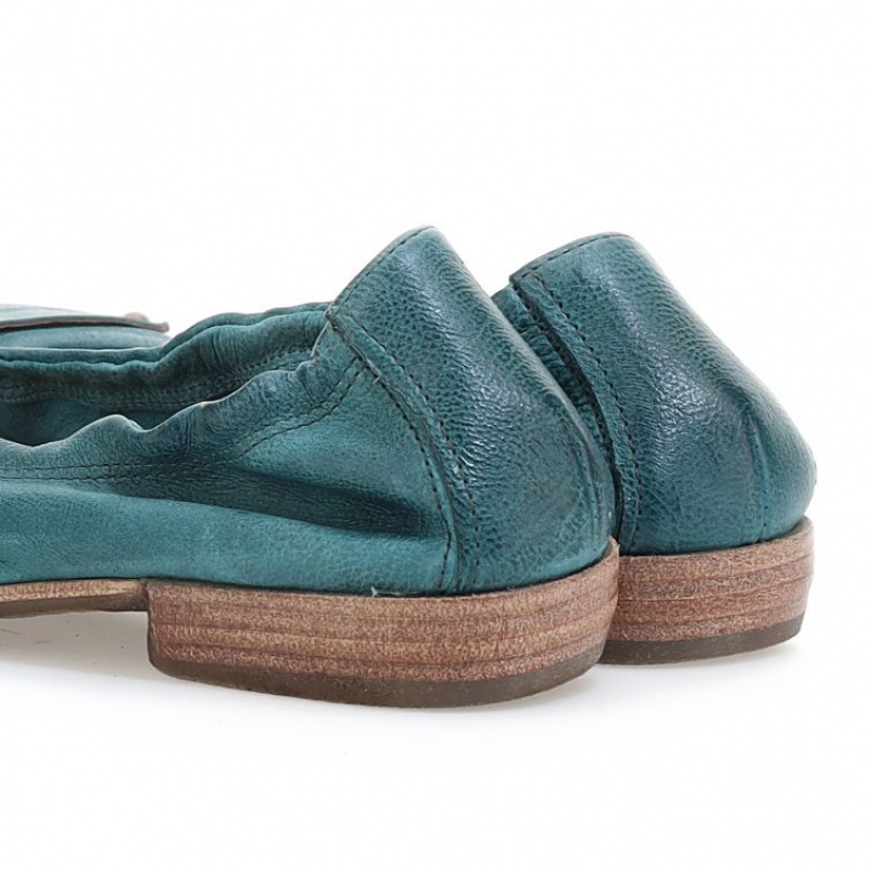 flat shoes A.S.98 Zula Femme Vert | FR-103648XUP